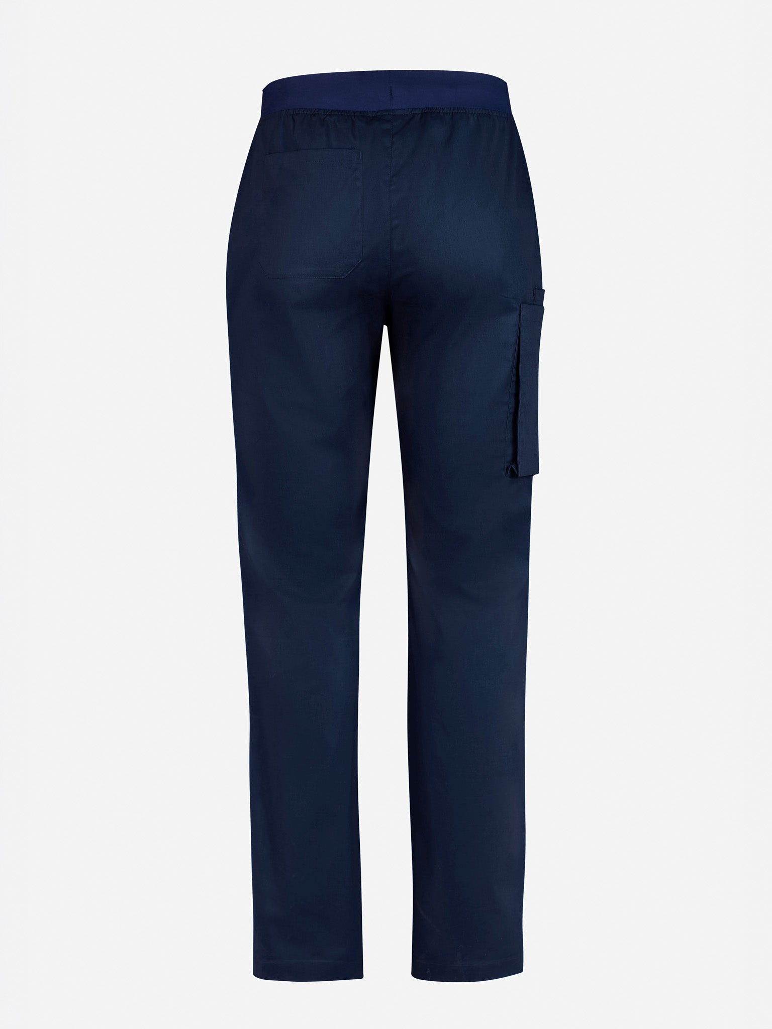 Inaura CSP047ML Riley Mens Straight Leg Scrub Pant in Midnight Navy - back view