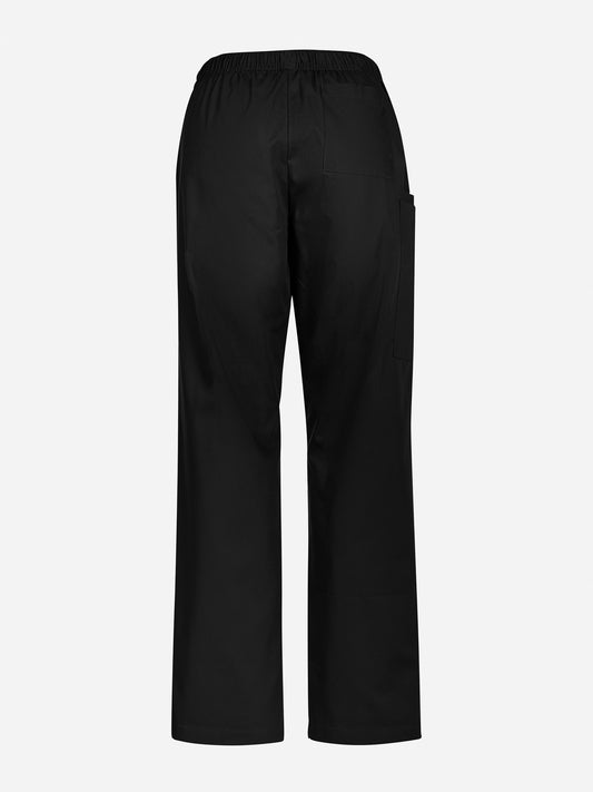 Inaura CSP143LL Tokyo Womens Scrub Pant in Black - back view