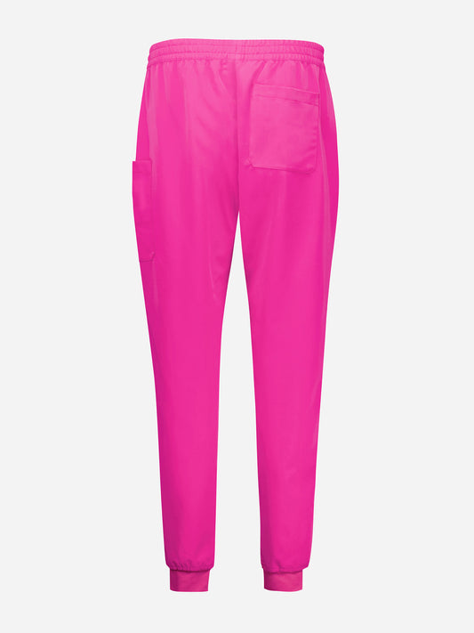 Inaura CSP241LL Pink Womens Jogger Scrub Pant in Pink - back view