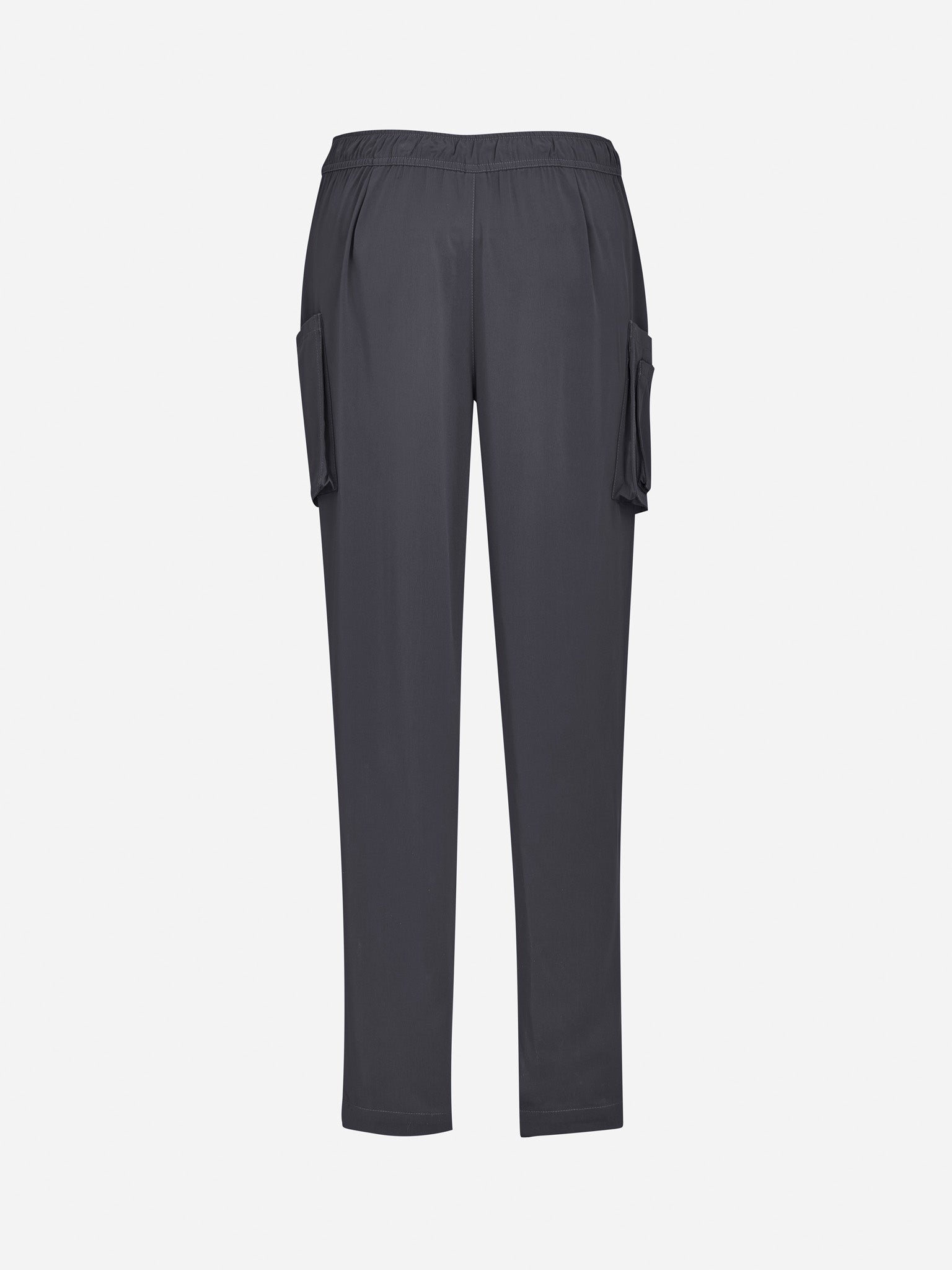 Inaura CSP943LL Avery Womens Slim Leg Scrub Pant in Charcoal - back view