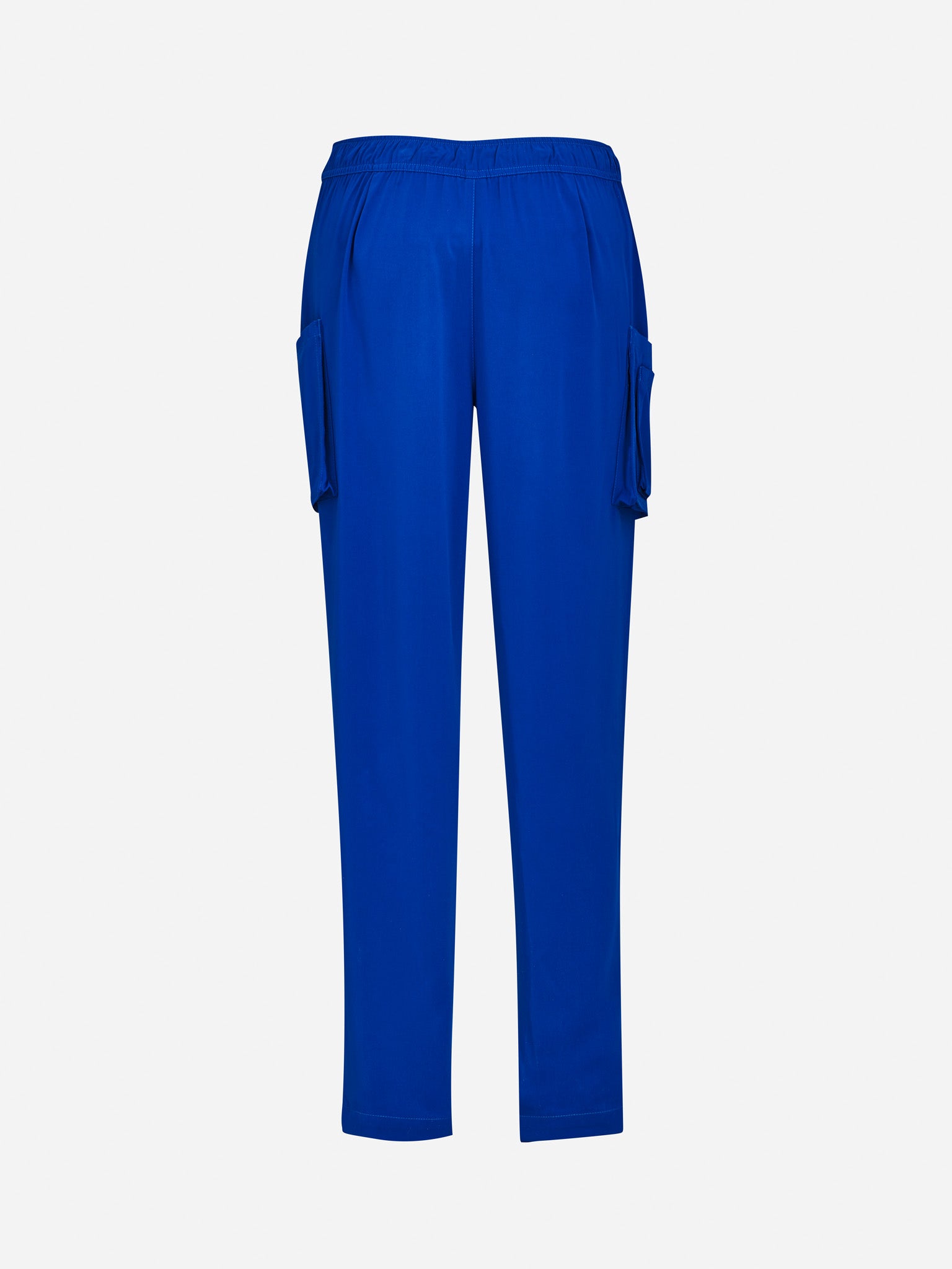 Inaura CSP943LL Avery Womens Slim Leg Scrub Pant in Electric Blue - back view