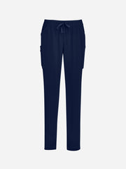 Inaura CSP943LL Avery Womens Slim Leg Scrub Pant in Midnight Navy