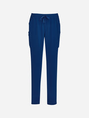 Inaura CSP943LL Avery Womens Slim Leg Scrub Pant in Navy