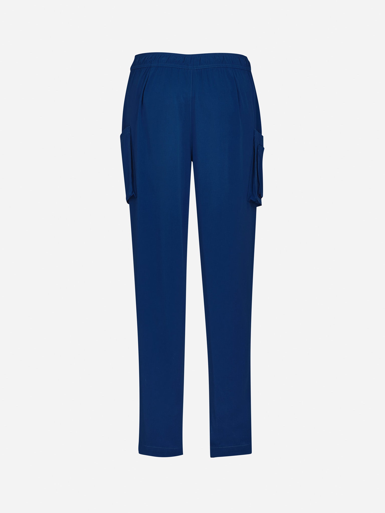 Inaura CSP943LL Avery Womens Slim Leg Scrub Pant in Navy - back view