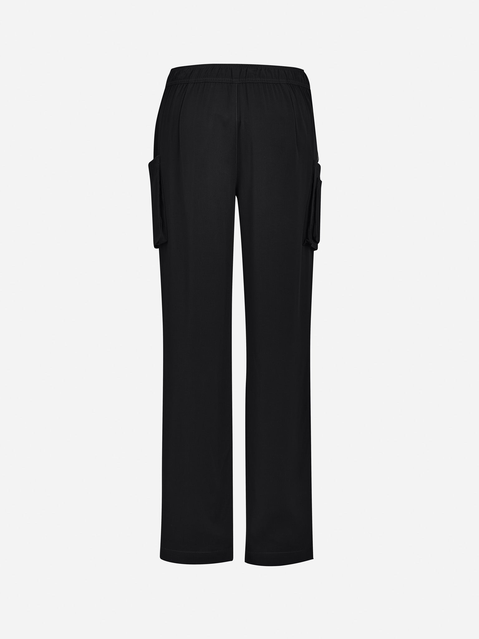 Inaura CSP944LL Avery Womens Straight Leg Scrub Pant in Black - back view