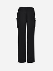 Inaura CSP944LL Avery Womens Straight Leg Scrub Pant in Black - back view