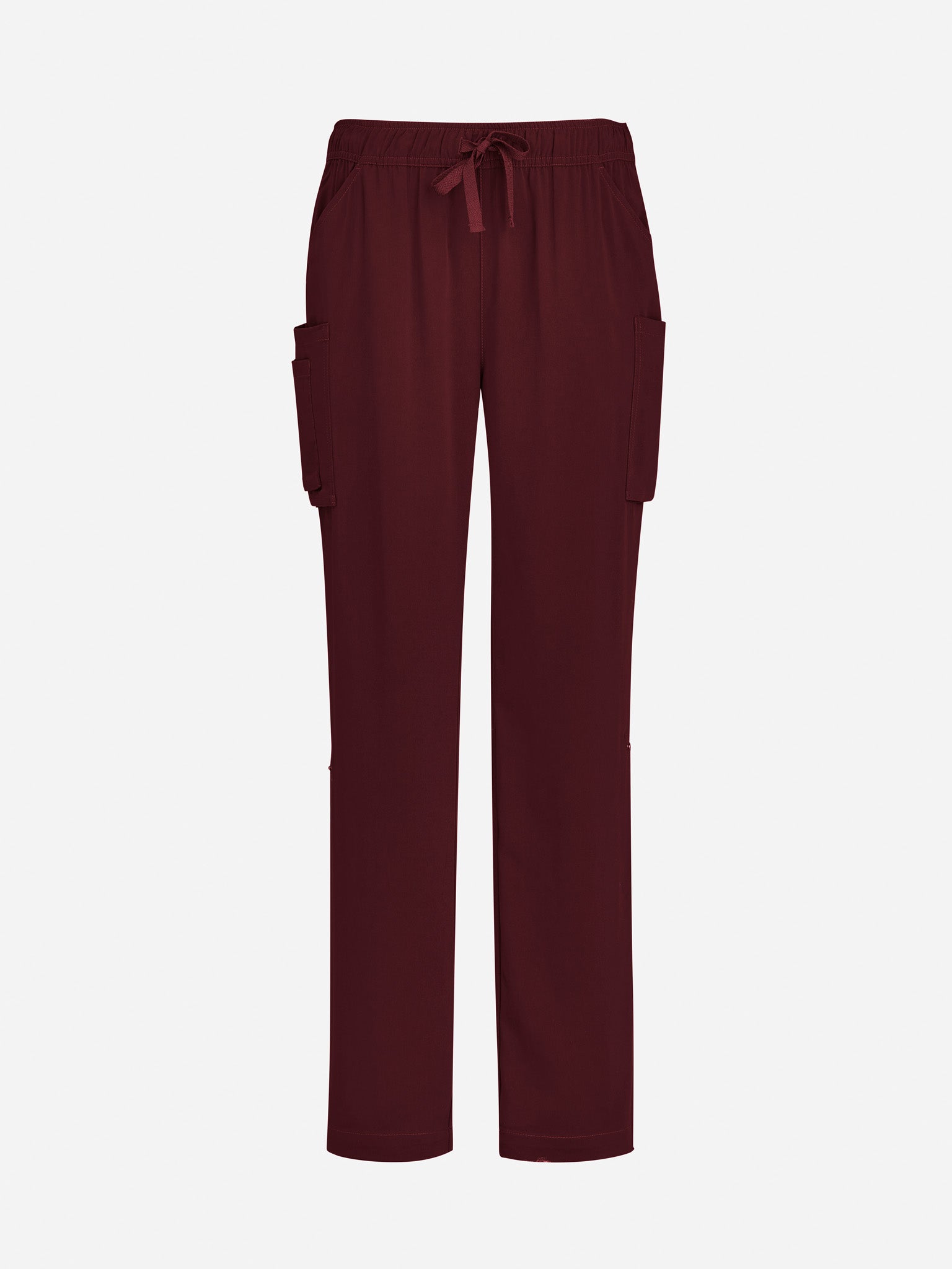 Inaura CSP944LL Avery Womens Straight Leg Scrub Pant in Burgundy