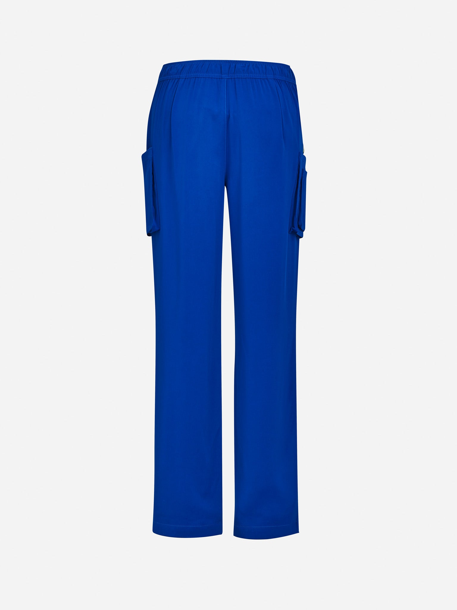 Inaura CSP944LL Avery Womens Straight Leg Scrub Pant in Electric Blue - back view