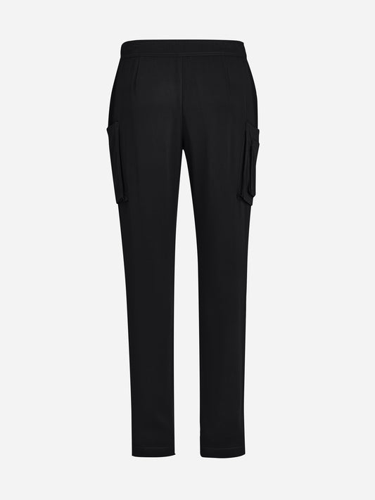 Inaura CSP946ML Avery Mens Straight Leg Scrub Pant in Black - back view