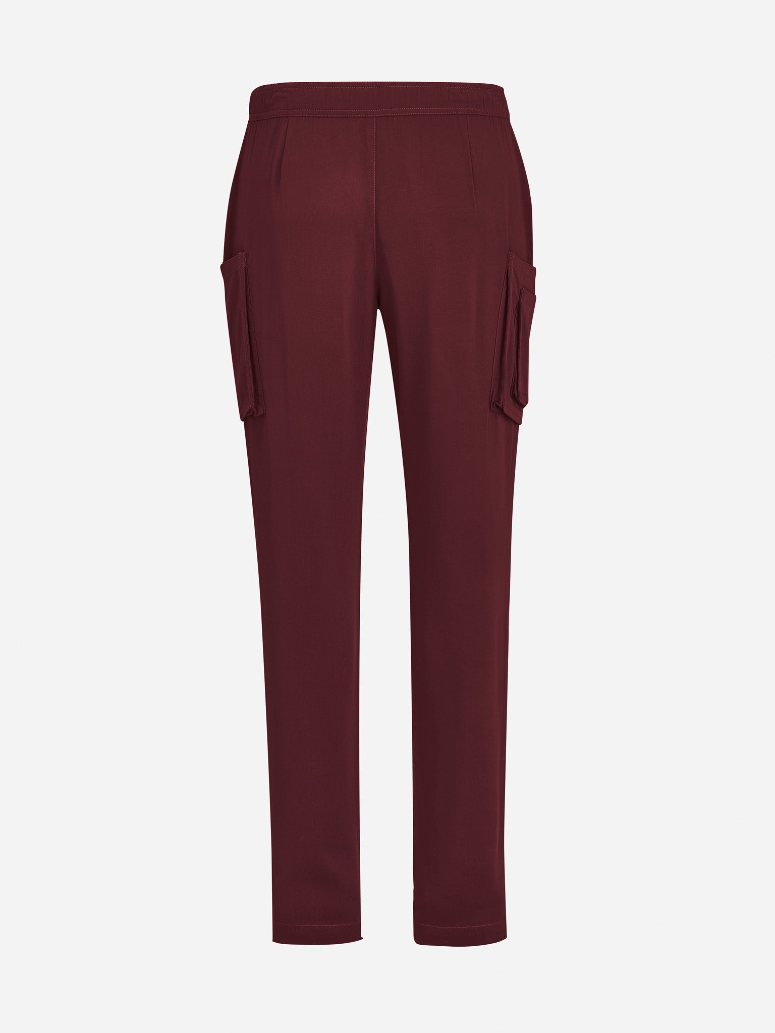 Inaura CSP946ML Avery Mens Straight Leg Scrub Pant in Burgundy - back view