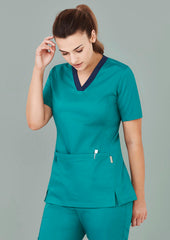 Womens Riley Stretch Scrub Top - CST043LS - biz-care-0