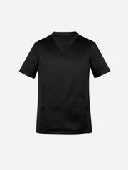 Inaura CST043MS Riley Mens Stretch Scrub Top in Black