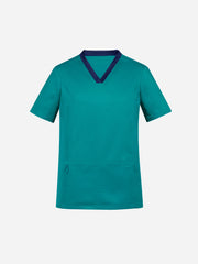 Inaura CST043MS Riley Mens Stretch Scrub Top in Teal