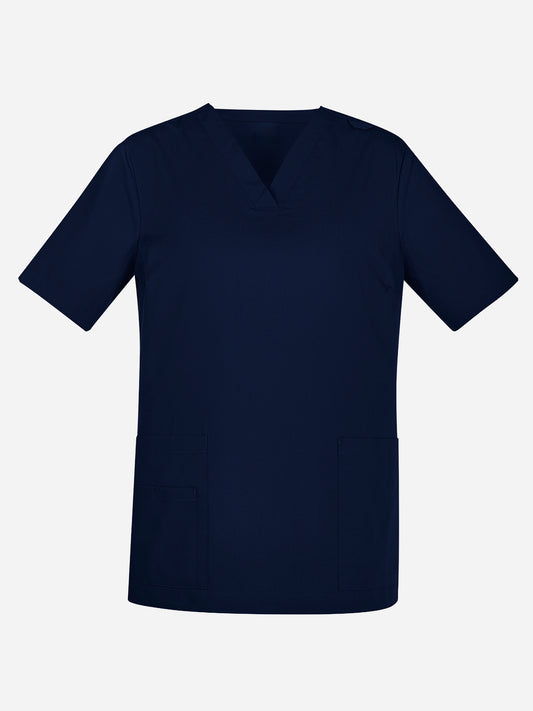 Inaura CST141LS Tokyo Womens Scrub Top in Midnight Navy