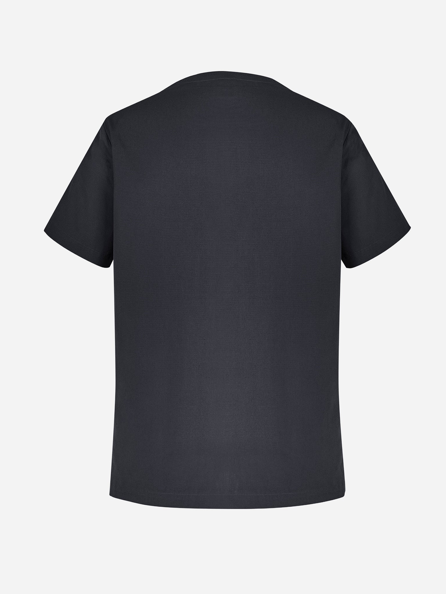 Inaura CST141MS Tokyo Mens Scrub Top in Charcoal - back view