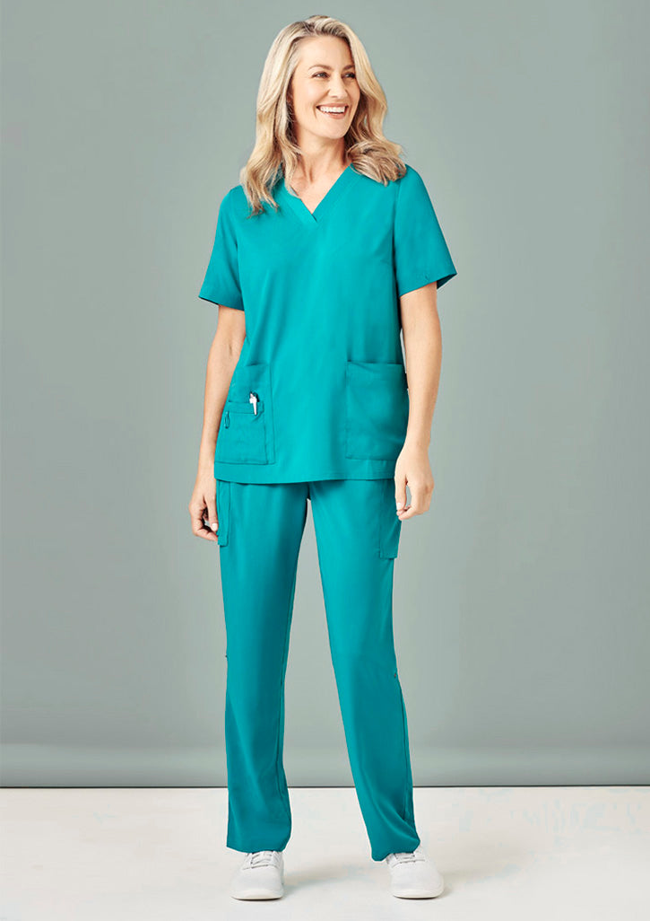 Womens Avery V-Neck Scrub Top - CST941LS - biz-care-1