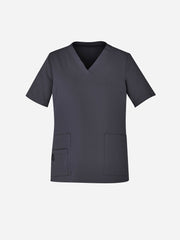Inaura CST941LS Avery Womens V-Neck Scrub Top in Charcoal