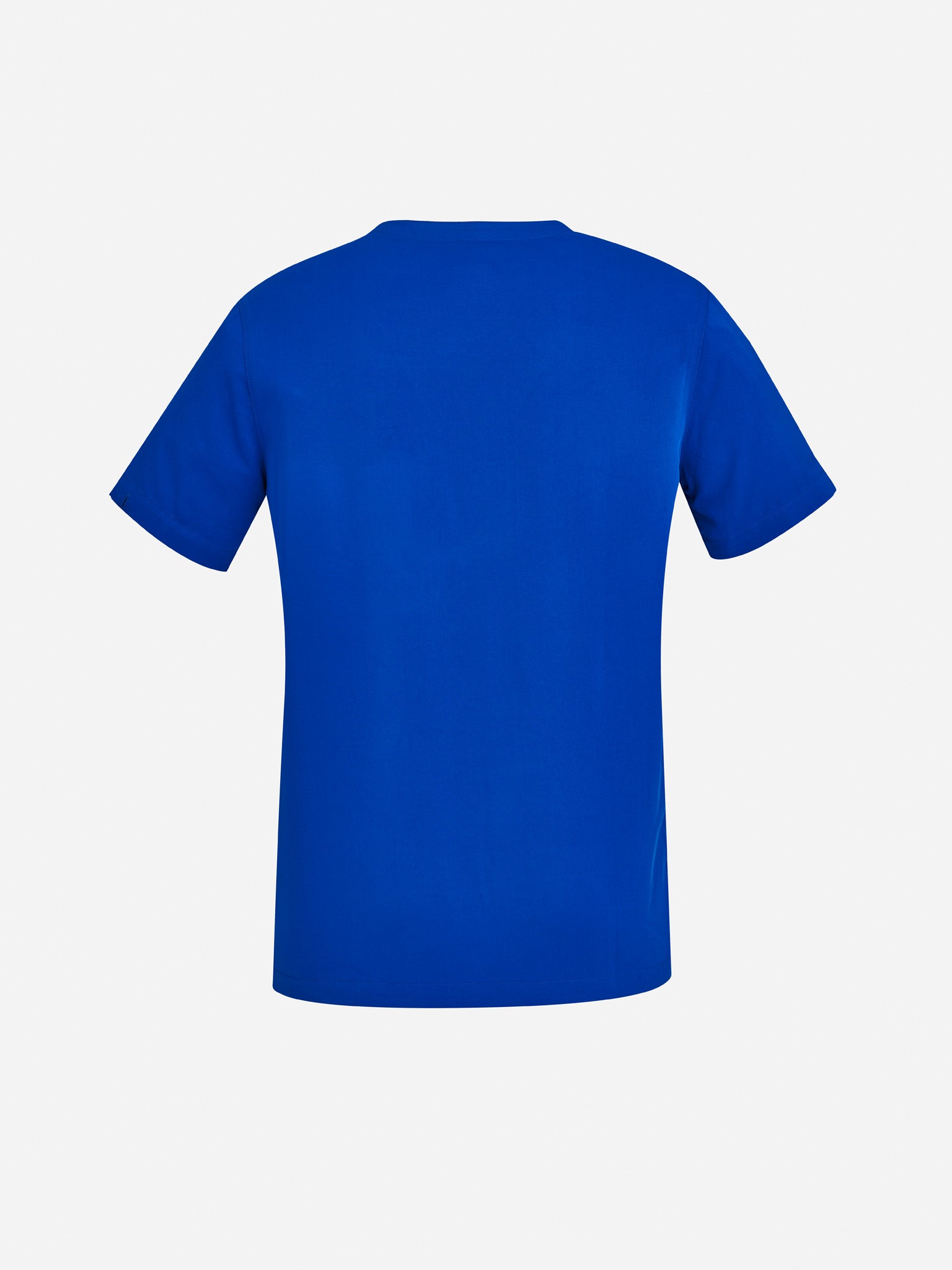 Inaura CST941LS Avery Womens V-Neck Scrub Top in Electric Blue - back view
