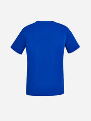 Inaura CST941LS Avery Womens V-Neck Scrub Top in Electric Blue - back view