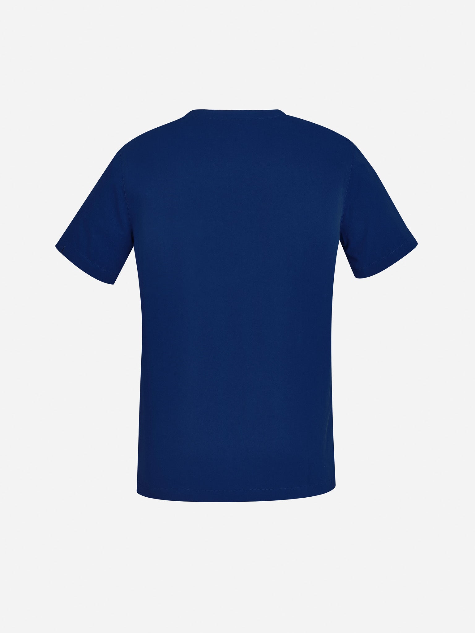Inaura CST941LS Avery Womens V-Neck Scrub Top in Navy - back view