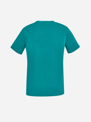 Inaura CST941LS Avery Womens V-Neck Scrub Top in Teal - back view