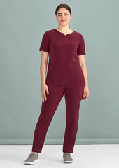 Womens Avery Round Neck Scrub Top - CST942LS - biz-care-6