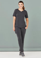 Womens Avery Round Neck Scrub Top - CST942LS - biz-care-1