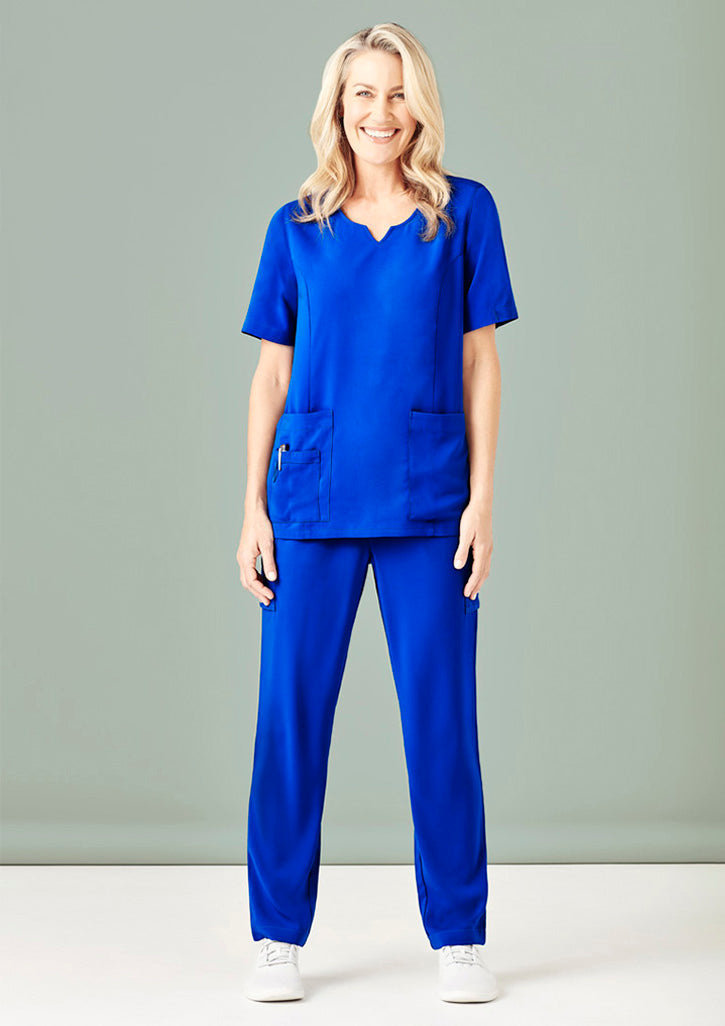 Womens Avery Round Neck Scrub Top - CST942LS - biz-care-2