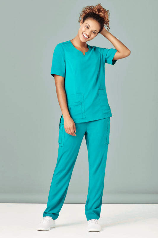 Womens Avery Round Neck Scrub Top - CST942LS - biz-care-0