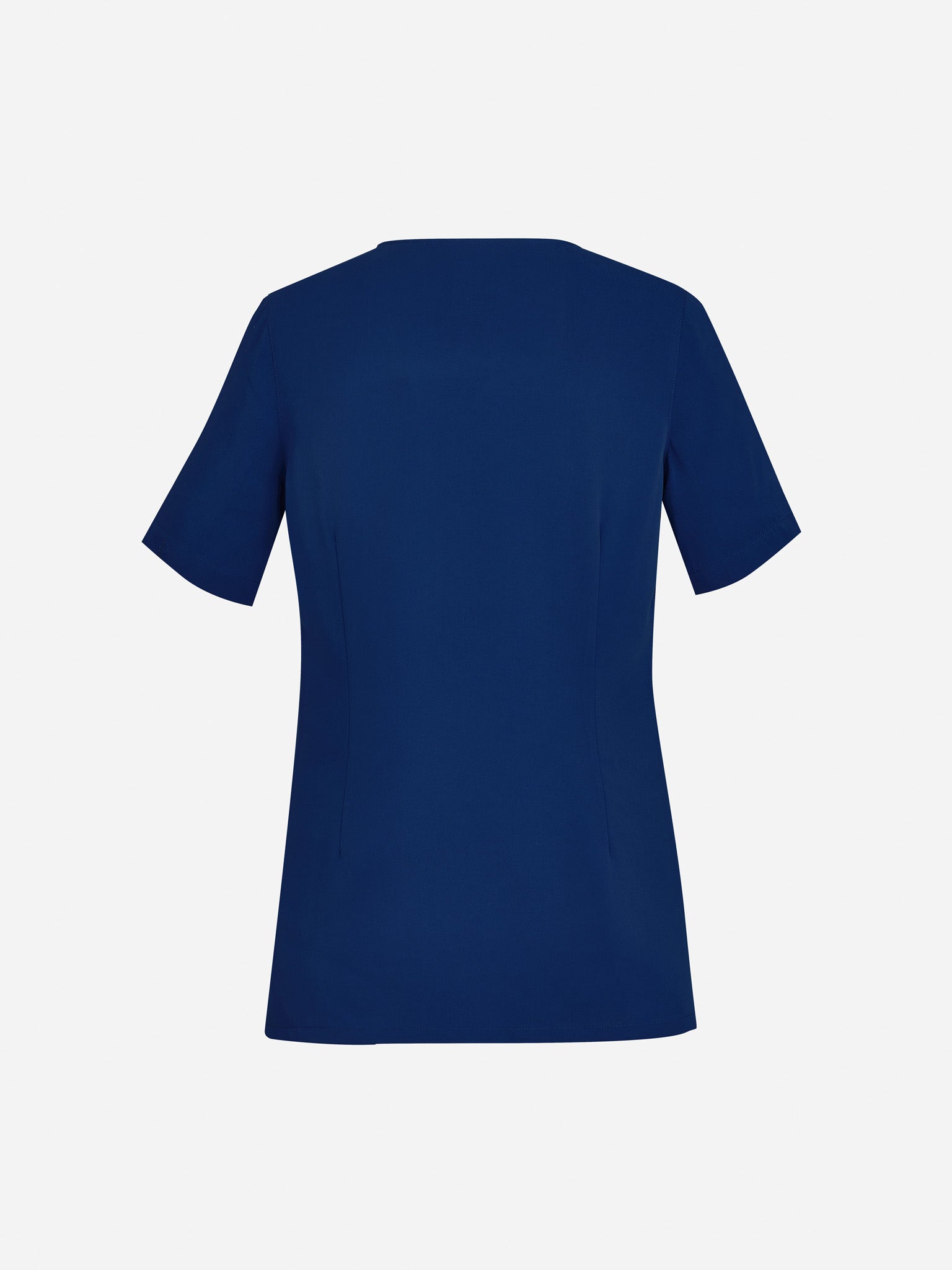 Inaura CST942LS Avery Womens Round Neck Scrub Top in Navy - back view