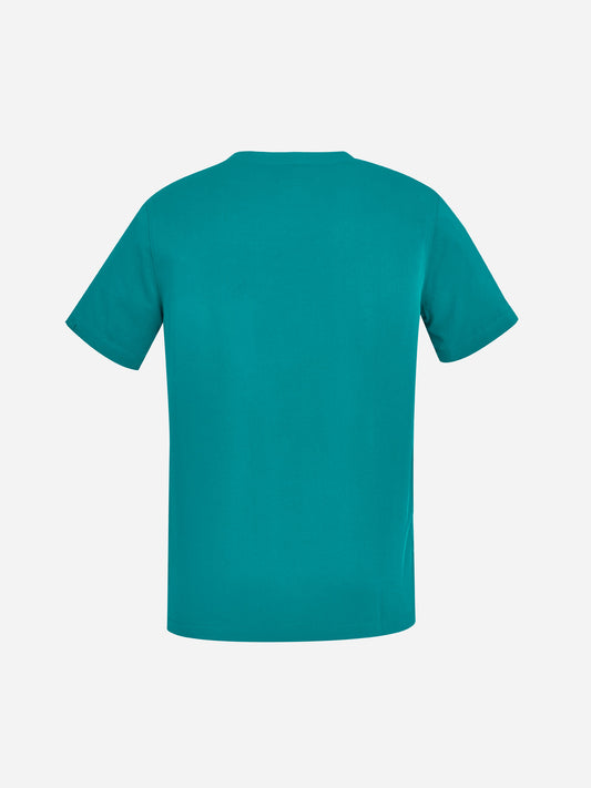 Inaura CST945MS Avery Mens V-Neck Scrub Top in Teal - back view