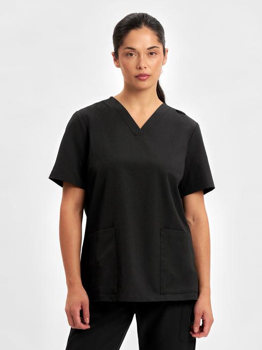 Pulse Womens V-Neck Scrub Top - CU543LS - inaura-1