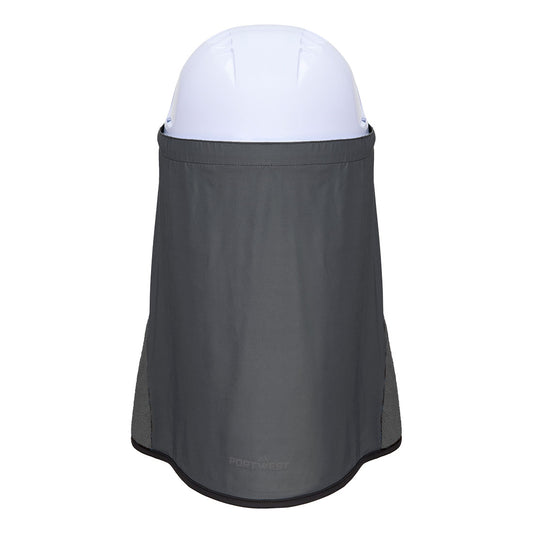 Portwest CV26 Cooling Helmet Neck Shade in Slate Grey - back view
