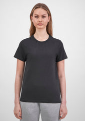 Basis Womens Short Sleeve Tee - X1001W in Charcoal Marle - model