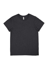 Basis Womens Short Sleeve Tee - X1001W in Charcoal Marle
