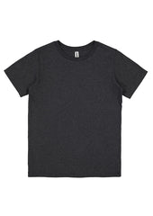 Basis Youth Short Sleeve Tee - X1001Y in Charcoal Marle
