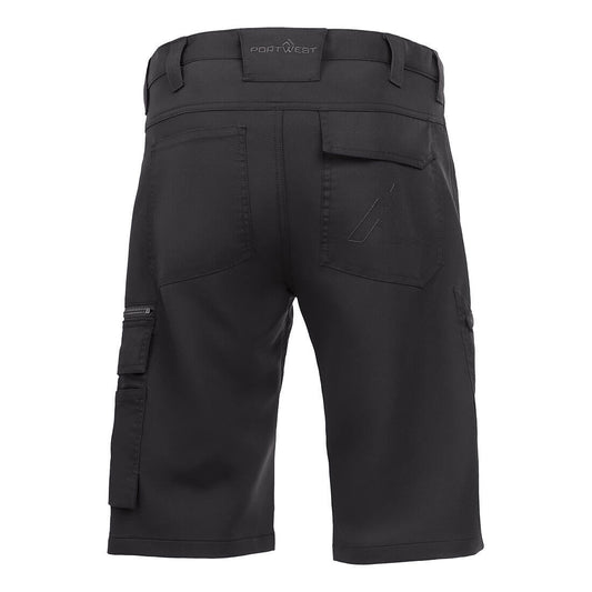Portwest DX420 DX4 Trade Shorts in All Black - back view