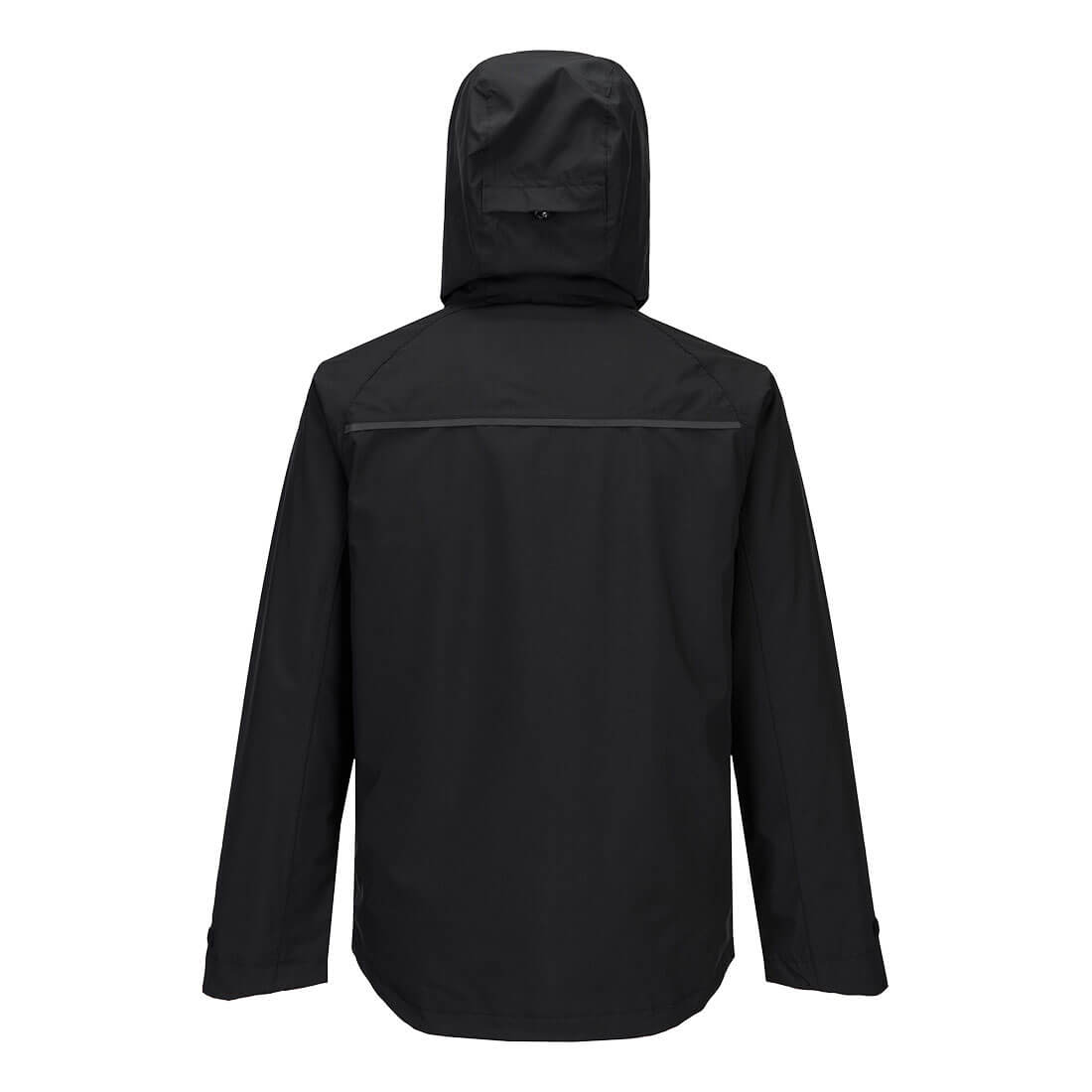 Portwest DX463 DX4 Rain Jacket in All Black - back view