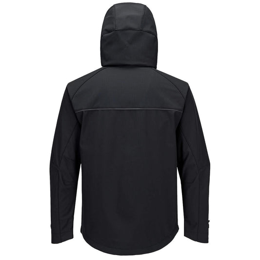 Portwest DX474 DX4 Softshell (3L) in All Black - back view