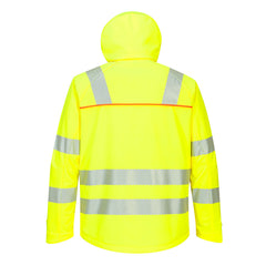 DX4 High Viz Softshell - DX475 - Portwest - Yellow/Black (rear)