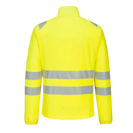 Portwest DX481 DX4 High Viz Base Layer in Yellow/Black - back view