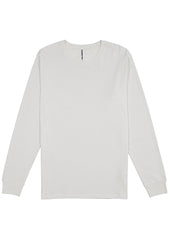 Basis Mens Long Sleeve Tee - X1002M in Ecru