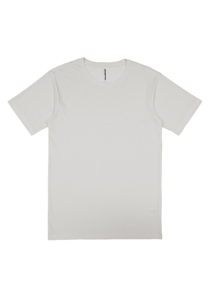 Basis Mens Short Sleeve Tee - X1001M in Ecru