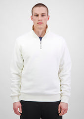 Everyday Mens 1/4 Zip - X2006M in Ecru - model