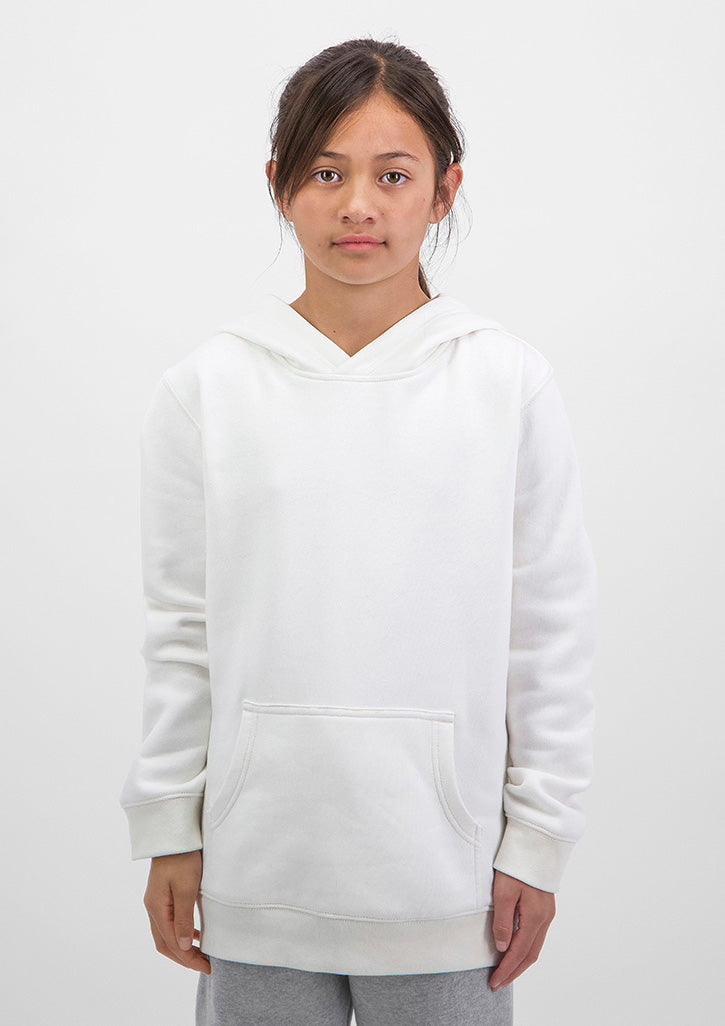 Basis Kids Hoodie - X1003K in Ecru - model