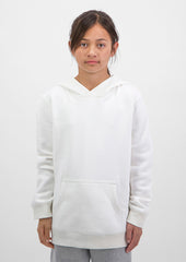 Basis Kids Hoodie - X1003K in Ecru - model