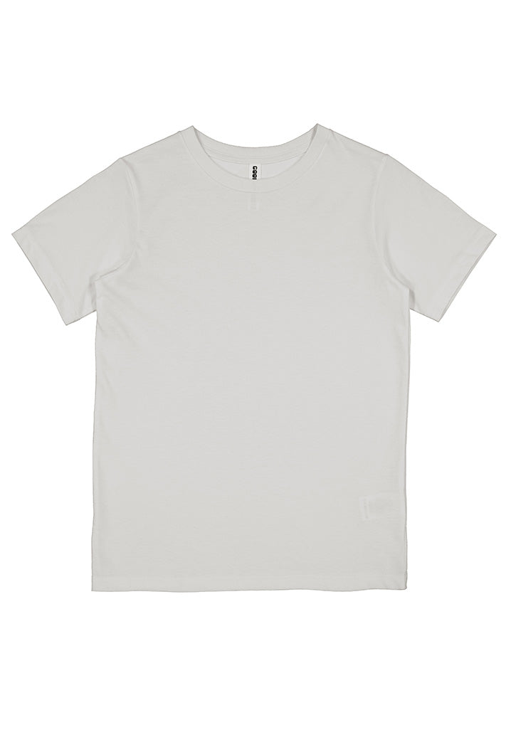 Basis Youth Short Sleeve Tee - X1001Y in Ecru