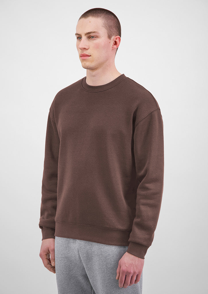 Everyday Mens Crew Sweatshirt - X2007M in Espresso - model