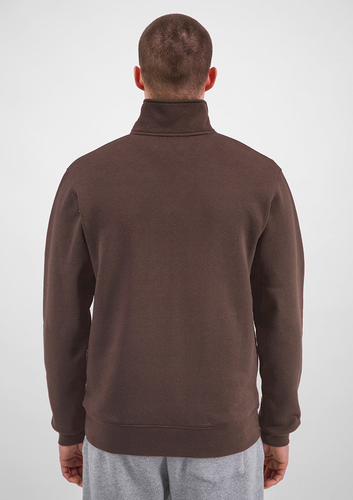 Everyday Mens 1/4 Zip - X2006M in Espresso - model