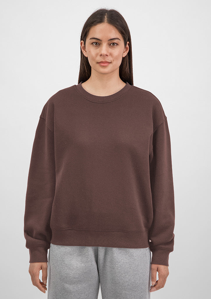 Everyday Womens Crew Sweatshirt - X2007W in Espresso - model